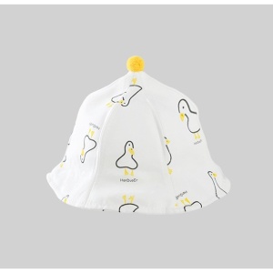 Palarie de Protectie pentru Bebelusi, Flippy, Model Ratuste, Pescareasca, de Primavara si Toamna, cu Masca si Fermoar, 48 cm, pentru 6-12 Luni, Alb - Img 2