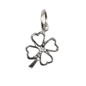 Pandantiv din Argint 925 Jolie Silver, Model Trifoi Contur, 20 x 12 mm, 0.7 g - Img 2
