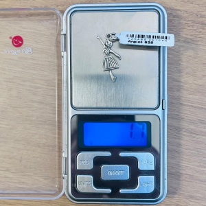 Pandantiv, Jolie Silver, Argint 925, Model Dansatoare, 30 x 10 mm, 1.7 g - Img 4