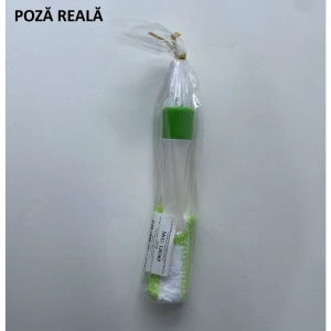 Perie Multifunctionala de Curatare, Flippy, pentru Ventilatie Auto, Doua Capete, Moale, Microfibra, Alb-Verde, 16.25cm - Img 11