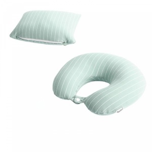 Perna de calatorie, Flippy , 2 in 1, cu Particule de Spuma cu Memorie, Verde - Img 5