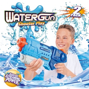 Pistol cu Apa pentru Copii, Rezervor, Pentru Piscina/Plaja, Flippy, 6ani+, Albastru, 900ML - Img 4