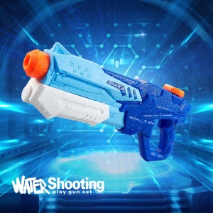 Pistol cu Apa pentru Copii, Rezervor, Pentru Piscina/Plaja, Flippy, 6ani+, Albastru, 600ML - Img 2