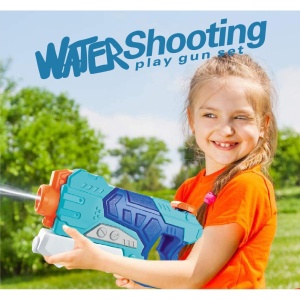 Pistol cu Apa pentru Copii, Rezervor, Pentru Piscina/Plaja, Flippy, 6ani+, Albastru, 500ML - Img 6