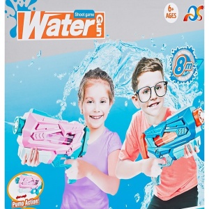Pistol cu Apa pentru Copii, Rezervor, Pentru Piscina/Plaja, Flippy, 6ani+, Quick Fill, Albastru, 600ML - Img 3