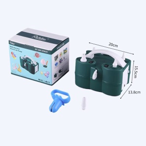 Pompa Electrica de Umflat Baloane, Flippy, cu Doua Iesiri, Accesorii Incluse, 220V, Putere 600W, Accesorii petrecere, Verde - Img 3