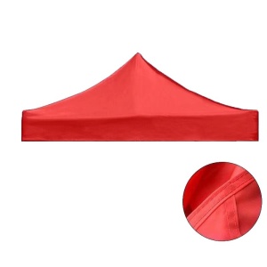 Prelata,copertina pentru acoperis cort tip pavilion Flippy, 2 x 2 m , impermeabila, invelis din material textil oxfort 700D, cauciucat Rosu - Img 6