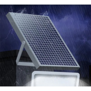 Proiector LED cu Panou Solar Flippy, Senzor lumina, Waterproof, 216 LED-uri incorporate, 100W, 24x19 cm, IP 67, Design Modern, Negru - Img 2