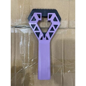 Racleta Auto pentru Zapada cu un Capat, Flippy, Universala, Deszapezire Masina, cu Maner, Ergonomic, Detasabila, pentru Geamuri si Caroserie, Usor de Utilizat, 23.5x4.3 cm, Mov - Img 2