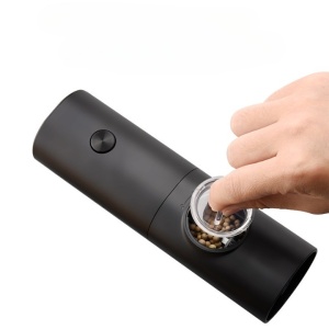 Rasnita Electrica pentru Cafea si Condimente, Flippy, Cutit de Macinare din Otel Inoxidabil, Incarcare cu Baterii, Optiuni Diferite de Macinare, Usor de Manevrat, 18x5.5cm, Negru - Img 7
