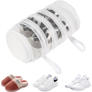 Sac pentru Spalare Incaltaminte, Flippy, pentru Masina de Spalat, 40 x 19 cm, Alb - Img 4