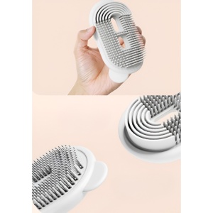 Sapuniera de Calatorie, Flippy, Suport pentru Sapun cu Scurgere a Apei, Recipient cu Capac Depozitare, Savoniera pentru Baie, 12.6x6.1x8.4cm, Alb - Img 4