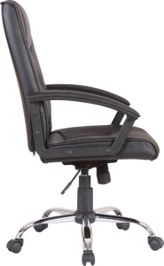 Scaun de birou directorial US02, negru, 66x62x107-117 cm - Img 4