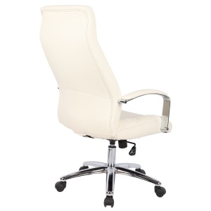 Scaun de birou directorial US62, bej, 61x71x108-116 cm - Img 4