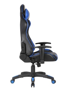 Scaun gaming US90 Silverstone, negru si albastru, 68.5x61.5x125-134.5 cm - Img 3