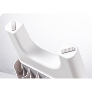 Scaunel WC, Flippy, Tratament Impotriva Hemoroizilor si Constipatiei, Scaun Inaltator WC Copii, Suport Picioare WC, Taburet Inaltator Pozitia Corecta Ghemuit Pe WC, Plastic Rezistent, 17x22x38 cm, Alb - Img 5