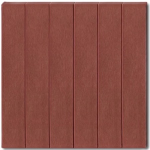 Set 10 Placi Tapet 3D, Flippy, 70 x 70 cm, Grosime 3 mm, din Rasina, Tip Placi de Lemn, Suprafata Acoperita 4.9 mp, Caramiziu - Img 3