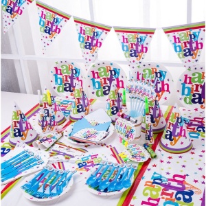 Set 10 Servetele Happy Birthday, Flippy, pentru Petrecere, Tematica Aniversare, 33x33 cm, Multicolor - Img 3