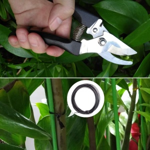 Set 10 Unelte de Gradina, Flippy, pentru Plantare Prelucrare Sol si Ingrijire Plante, Manere Negre, Material PVC si Otel Inoxidabil, Cutie Inclusa, 37x28x7 cm, Negru - Img 5