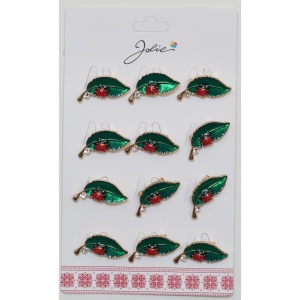 Set 12 Brose Martisor Primavara Buburuza pe Frunza