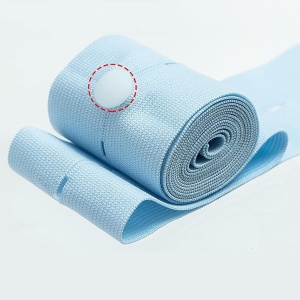 Set 2 Centuri de Monitorizare a Ritmului Cardiac Fetal, Flippy, Material Moale si Elastic, 6 x 130 cm, Albastru - Img 4