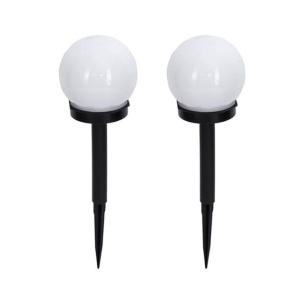 Set 2 lampa solara LED, Sferica, Tip Glob Flippy, Diametru 10 cm, Multicolor - Img 1