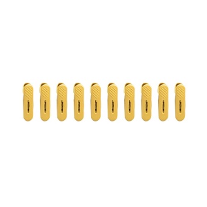 Set 20 de Cleme pentru Haine, Flippy, de Prindere pentru Pantaloni, Atasabile la Umerase, 1.6x2.3x6.35 cm, Galben