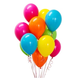 Set 25 Baloane din Latex, Flippy, Model Party, 13 cm, Multicolore, 1 g - Img 1