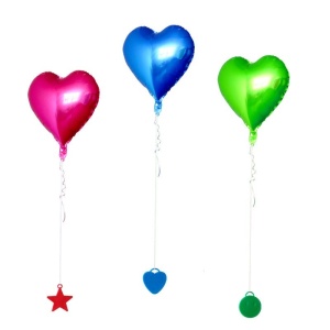Set 4 Greutati pentru Baloanele cu Heliu, Flippy, 32 grame, 8 grame Fiecare, Plastic, Forma Smiley Face, Multicolor - Img 3