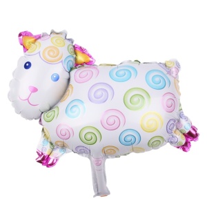 Set 5 Baloane Folie Metalizata, Flippy, Figurine Animale Domestice, 30 cm, Ambalaj Individual, Pai inclus, Umflare cu Aer sau Heliu, Multicolor - Img 2