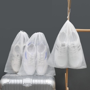 Set 50 de Saci de Depozitare Incaltaminte, Flippy, de Protectie, pentru Voiaj, Netesut, Rezistenti la Praf, Protectie Solara, Anti-Ingalbenire, 48x32 cm, Marime Mare, Transparent - Img 9