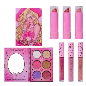 Set 8 Produse de Machiaj, KEVIN & COCO, Butterfly Dream Girl, 49 de culori, 24.7 x 19.7 x 2.7 cm - Img 9
