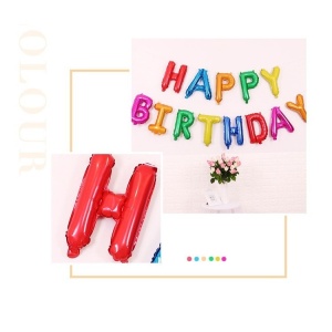 Set baloane folie Flippy, Happy Birthday, 40 cm, multicolor - Img 2