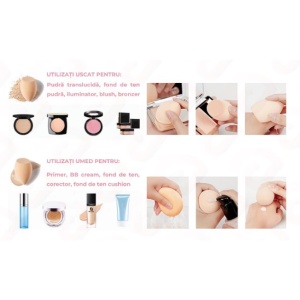 Set Buretei Machiaj, Flippy, Premium, 7 bucati, mov - Img 8