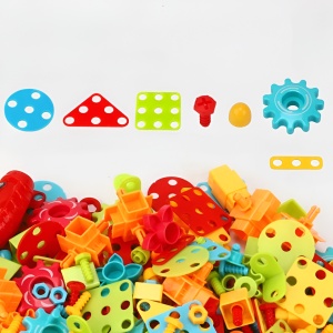 Set Constructie Bormasina Magica cu Servieta, Flippy, 310 Piese, Albastru, Piese Multicolore, Plastic, 31x46 cm - Img 8