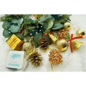 Set de 24 ornamente de brad, Flippy, de tip Glob, Multicolor, din polistiren, cu finisaj sclipitor , cutie 5 cm adancime x 29 cm lungime x 19 cm inaltime - Img 3