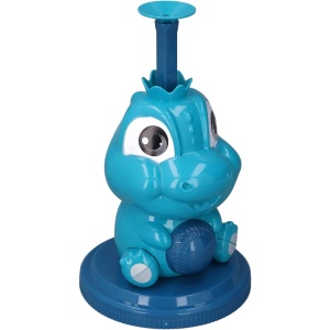Set de Baseball 5 Piese pentru Copii, Flippy, Jucarie Dinosaur Press, 14x23 cm, Verde/Albastru - Img 5
