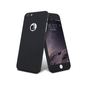 Set Husa si Folie de Protectie, Flippy, Compatibila cu Apple iPhone X, Full Cover 360°, Plastic + Sticla, Negru - Img 18