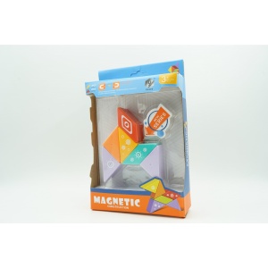 Set inteligent de constructie cu piese magnetice, Flippy, 6 piese, pentru copii, +3 ani, multicolor - Img 2
