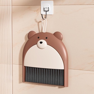 Set Matura si Faras, Flippy, Pentru Birou, din PP, Model Ursulet, 23.5 x 18 cm, Maro - Img 4