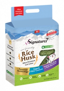 Signature7 Asternut Igienic Green Tea Rice Husk 7 L - Img 1