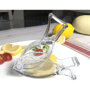 Storcator de Citrice Manual, Flippy, Rezistente, Usor de Folosit si Depozitat, Durabil, Calitativ, 12x5.2 cm, Model Peste, Transparent - Img 8