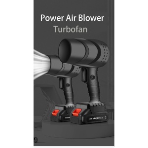 Suflanta aer portabila, Flippy, pentru Auto, PC, Gratar si Indepartare Frunze si Praf, 1500 mAh, 2 Baterii de Li si Incarcator, Negru - Img 3