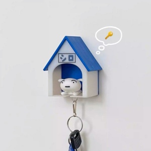 Suport de Chei, Flippy, Model Casuta si Breloc Caine Alb, 7x6x4cm - Img 5