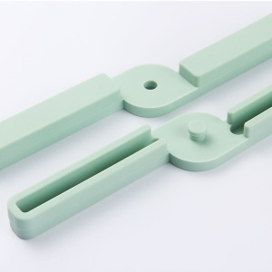 Suport pliabil din silicon pentru vase fierbinti Flippy, portabil, usor de depozitat, rezistent la temperaturi foarte ridicate, 14.5 x 7.5 x 1.6 cm, antialunecare, verde - Img 7