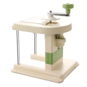 Taietor Multifunctional pentru Varza, Flippy, cu Maner Rotativ, Inox, Plastic, pentru Legume si Fructe, Alb - Img 1