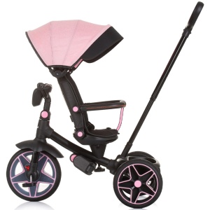 Tricicleta cu copertina si sezut reversibil Chipolino Derby flamingo - Img 5