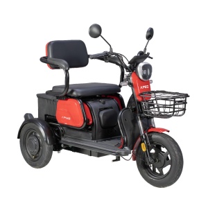 Triciclu Electric , Fara Permis, Motor 1000W, 2-3 locuri, Voltarom APEC APM2 Rosu, Autonomie pana la 36 km, Omologat RAR - Img 5