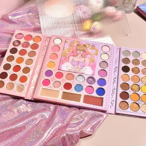 Trusa de Machiaj, KEVIN & COCO, Easter Style Pink, 69 culori, 20 x 22.5 cm - Img 3