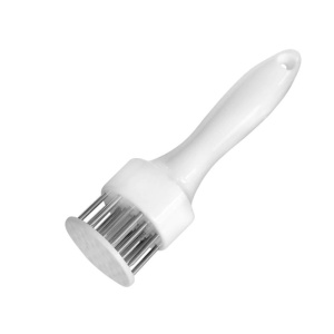 Ustensila pentru fragezit carnea, cu 21 de tije ascutite din inox 304, 20 cm, alb - Img 2